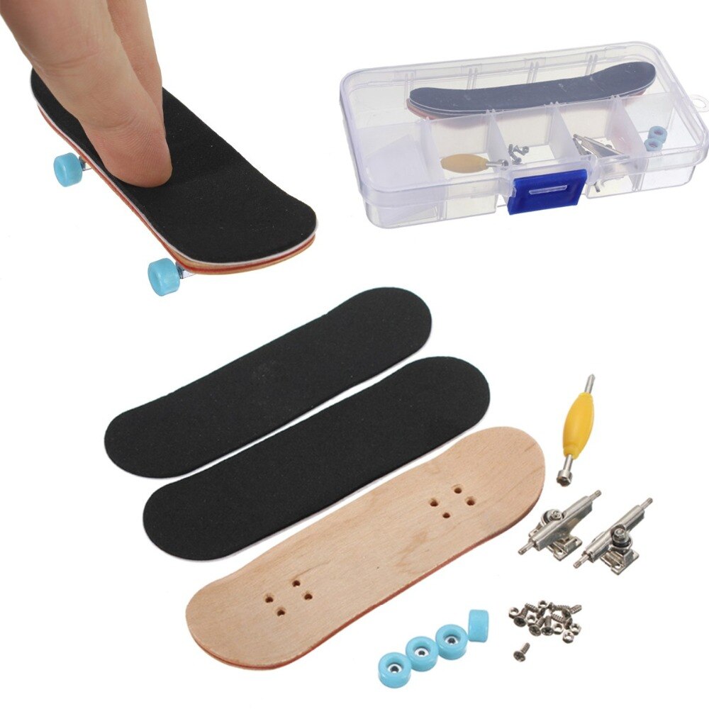 Holz Griffbrett Professionelle Finger Skateboard Holz Grundlegende Fingerboars Mit Lagerbier Rad Schaum Band einstellen Finger Skateboards