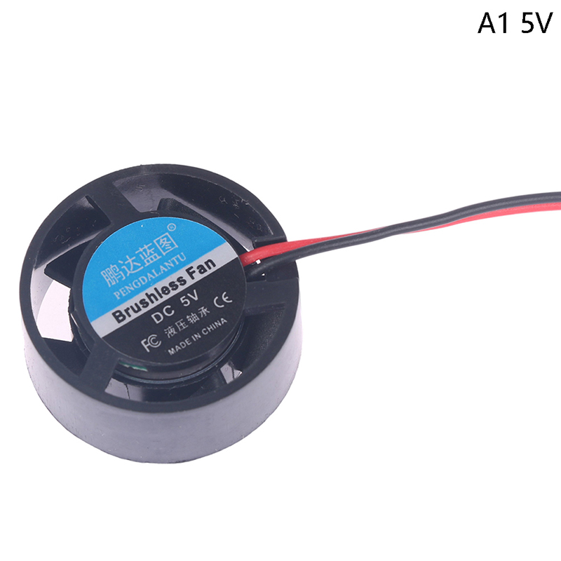 Wysokiej jakości zeszyt mikro wentylator chłodzący 25.5x10mm DC 5V/ 9V 12V 24V okrągły mini robić lampa doprowadziło grzejnik komputerowy nowy: Indygo