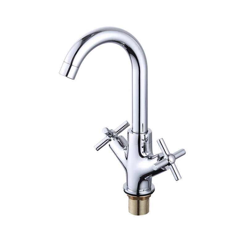 Bathroom Faucet Antique bronze finish Brass Sink Cold Water kitchen Faucets Double Handle Cold And Water Tap Torneira