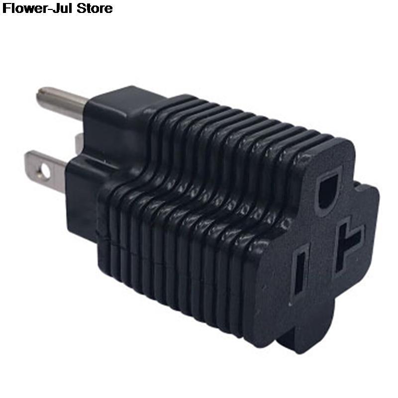 5-15P To 5-20R Adapter 15 Amp Household Plug to 20 Amp T-Blade Female Adapter 15 Amp Male To 20 Amp Female Plug Adapter