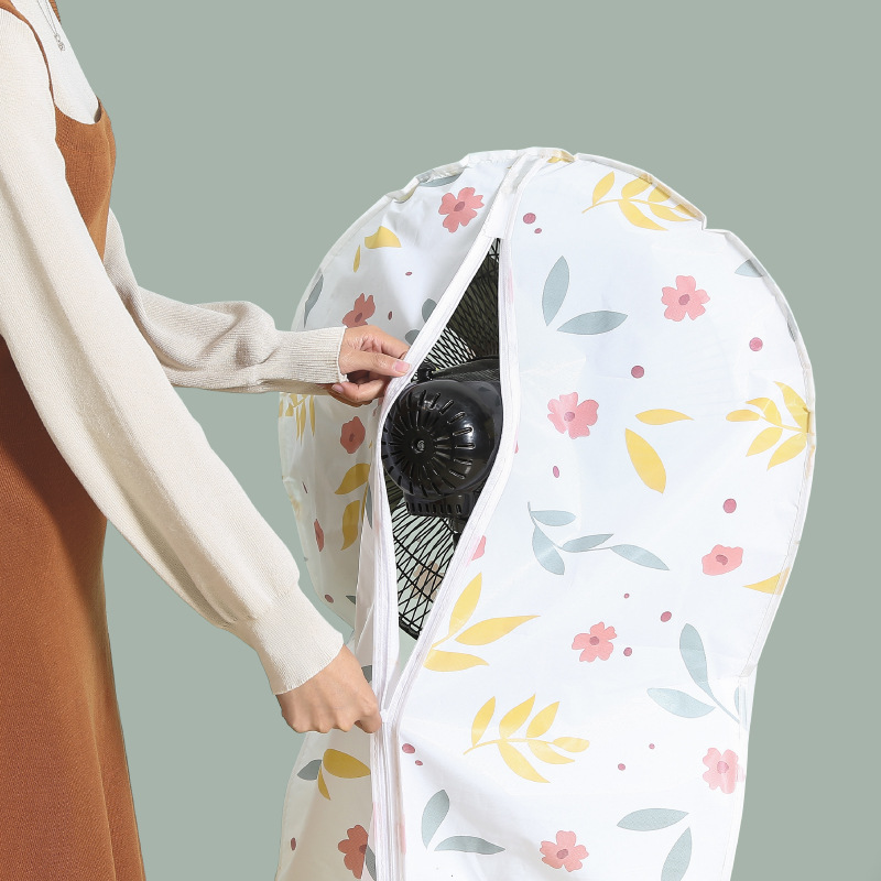 luluhut electric fan dust cover 90cm 140cm stand fan cover household floor fan dust bag with zipper fan guard
