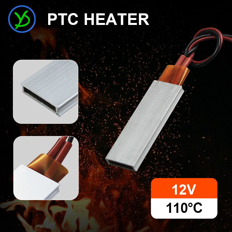 Ac Dc 12V 110 Graden Celcius 60*21Mm Constante Temperatuur Ptc Heater Met Shell
