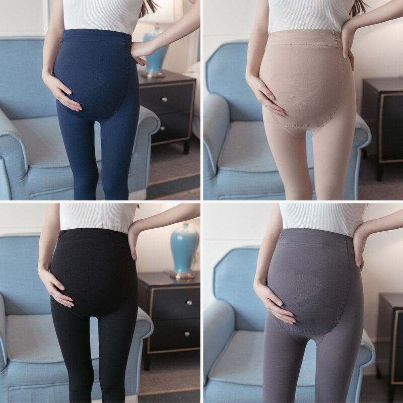 Justerbare graviditets leggings graviditet kvinder bukser til gravide leggings gravide elastiske mavebukser forår efterår