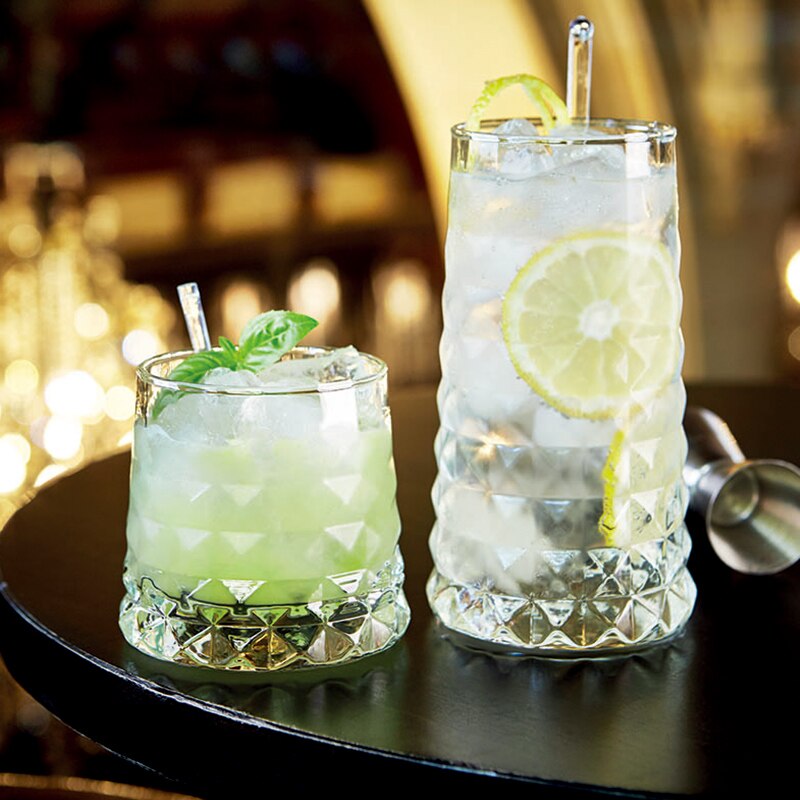 Personality drink cup glass milkshake cup Home diamonds drink glass cold cup