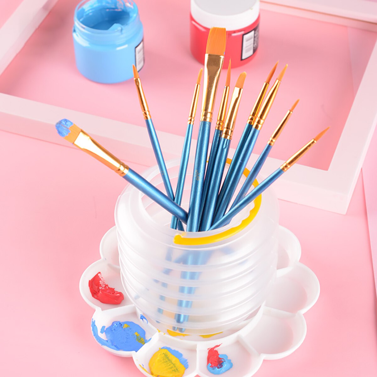 2pcs 2L Portable Folding Bucket Folding Water Bucket Travelling Foldable Bucket Transparent Washbasin For Car Fishing Travel