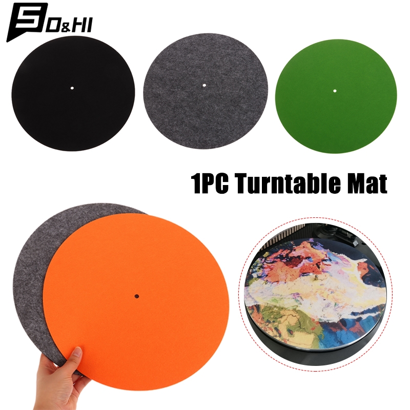 Alfombrilla antideslizante de fieltro para tocadiscos, alfombrilla para placa giratoria de vinilo LP, reemplazo de Audio, accesorios DIY, alfombrilla gruesa para tocadiscos audiófilos, 1 ud.