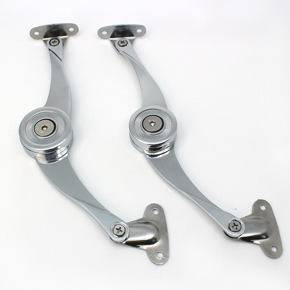 2pcs Folding Open Angle Hardware Self-Adjustable Wardrobe Door Home Soft Close Cabinet Hinge Furniture Damper Lid Support Buffer