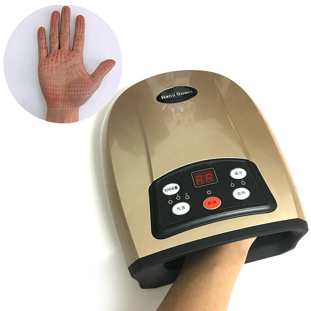 Luft Presse Palme Massagegerät Luft Kompression Durchblutung Hand Finger Physiotherapie Rehabilitation Spasmen Dystonie Halbseitenlähmung Hub