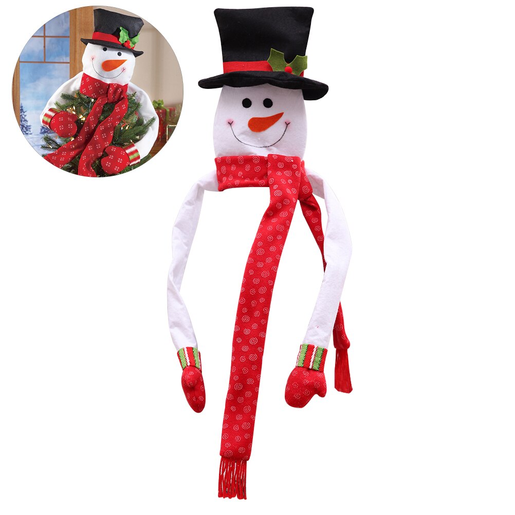 Kerstmissneeuwman Hugger Boom Topper Voor Jaar Kerstversiering Partij Ornamenten Kerst Decoraties Voor Huis: 1
