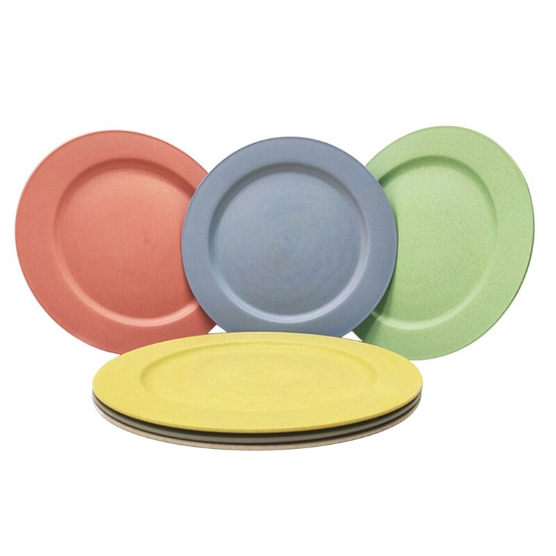 10Inch/6Pcs Dishwasher &amp; Microwave Safe Dessert Plates, Dinner Plates - Lightweight &amp; Unbreakable,Non-Toxin: Default Title