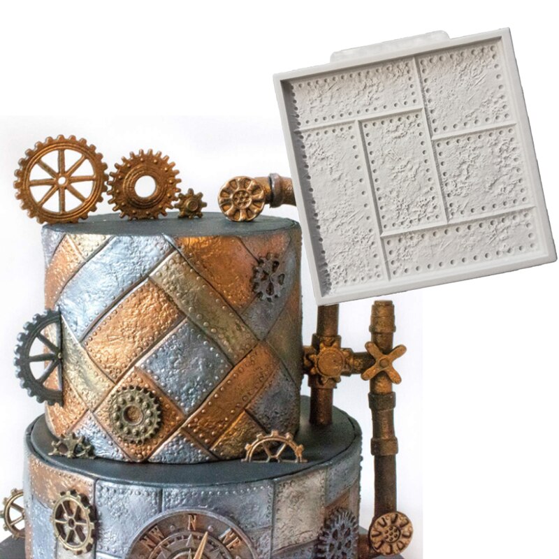 Kompass & Dampf Punk Formen Fondant Kuchen Dekor Werkzeuge Silikon Formen Sugarcrafts Schokolade Backen Werkzeuge Für Kuchen Gumpaste bilden