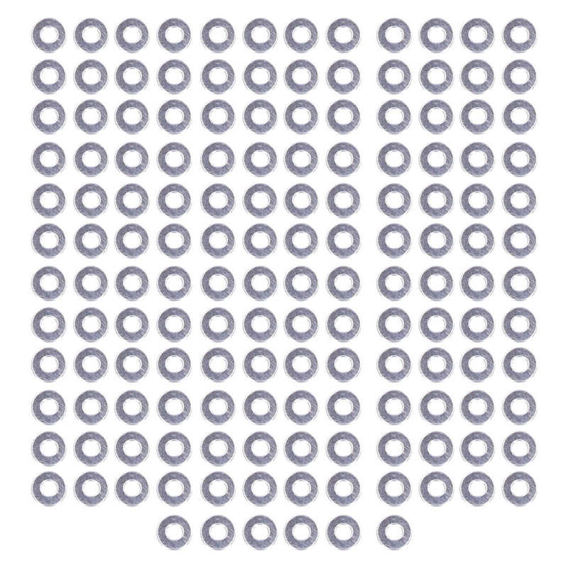 Surtido de arandelas planas de acero inoxidable, Kit de arandelas de repuesto DIN125, M2, M2.5, M3, M4, A2-70, M5, M8, M10, M12, 150 M6: M4