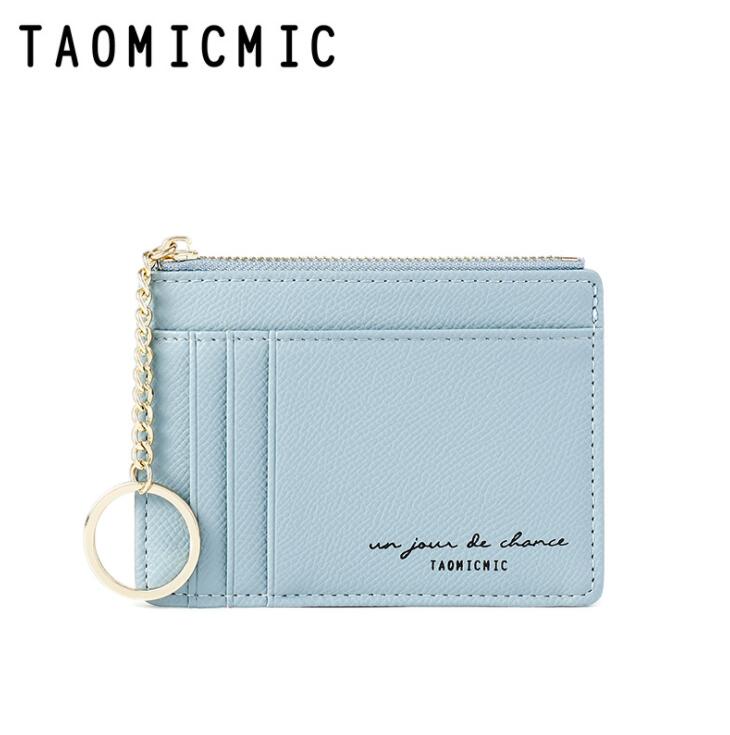 Étui de protection en cuir PU pour femmes, de , moderne, carte d'identité, Bus bancaire, mignon, portefeuille pour femmes: Blue