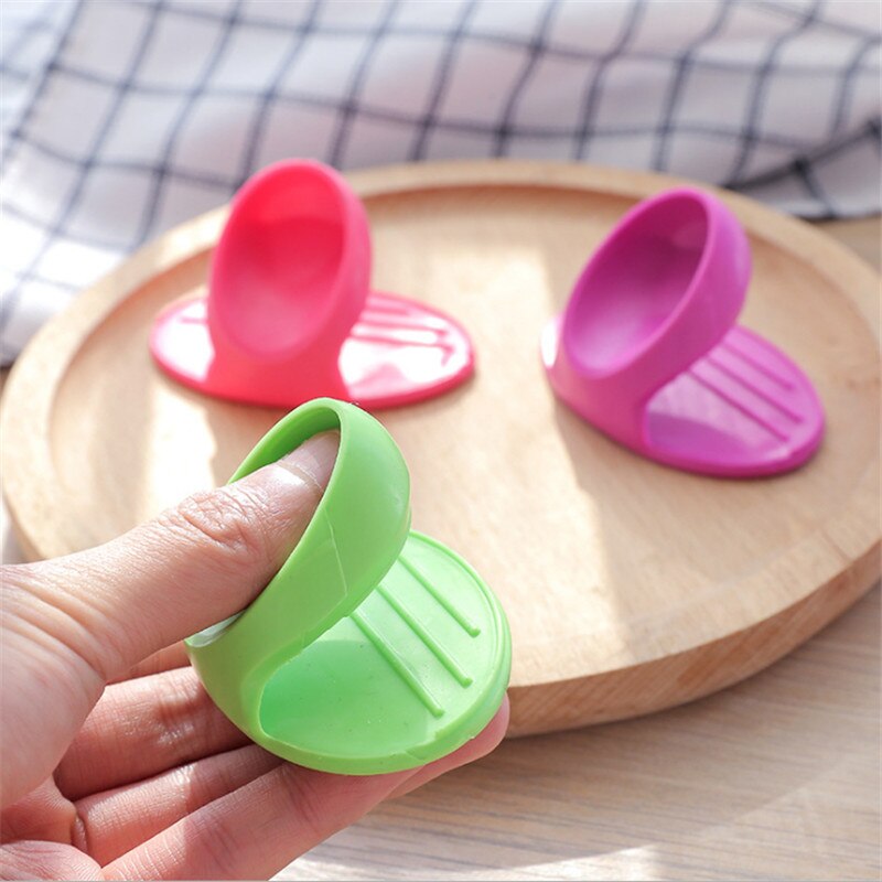 Pinzas de silicona para el dedo, utensilios de cocina antideslizantes con aislamiento para microondas, utensilio de cocina, accesorios para el hogar y la cocina, 1 ud.