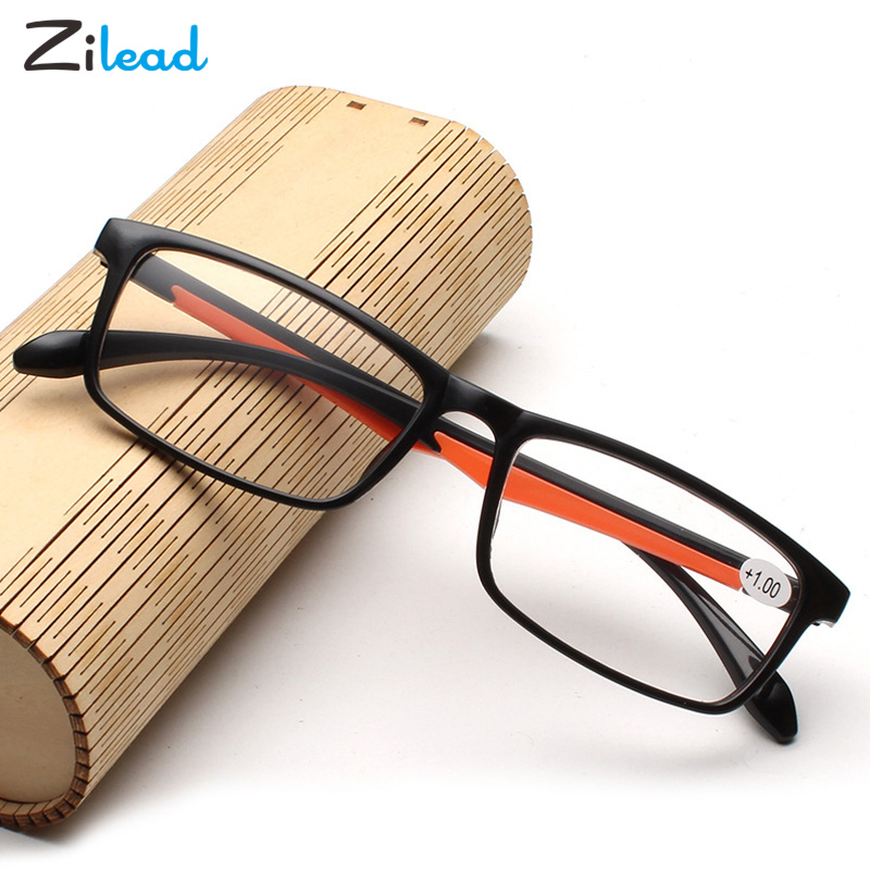 Zilead, gafas de lectura a la para hombres y mujeres, Material de resina ultraligero de dureza TR90 para mujer, gafas de lectura para presbicia masculina