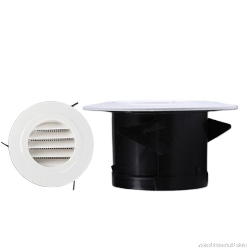Adjustable Round Air Vent ABS Exhaust Louver Grille Air Ventilation Cover Compatible w/ Bathroom Office Kitchen 3/5 Inch: 2-C