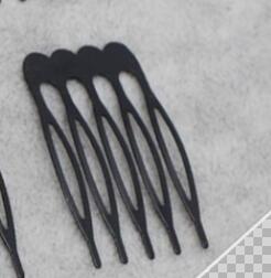 10 sztuk metalowe złote zęby spinki do włosów grzebienie puste szpilki spinki do włosów z otworami dla DIY do włosów łuki komponenty do wyrobu biżuterii akcesoria: Black 5