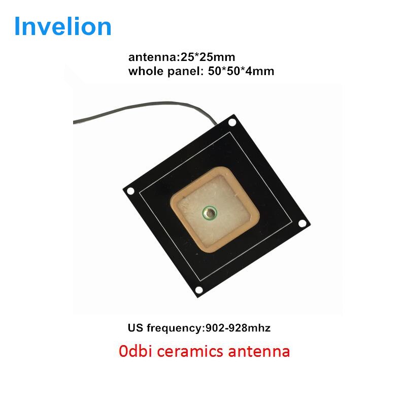 25*25mm low cost cheap micro uhf ceramics rfid antenna 900mhz RHCP Polarization rfid Microstrip antenna 865-868mhz