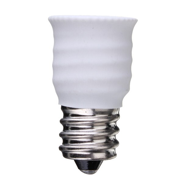 E12 naar E14 Base LED Gloeilamp Houder Licht Adapter Socket Converter Zwart Wit