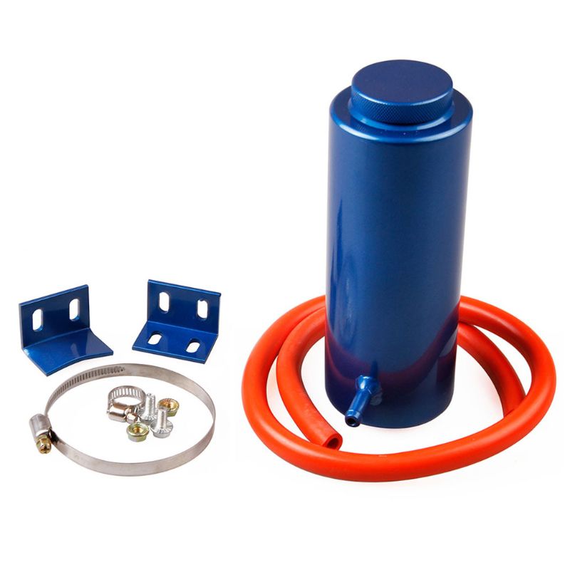Universal car Radiator Coolant Tank 800ml Coolant Expansion Tank Overflow Oil Catch Tank Cooling Catch Bottle Reservoir: Blue