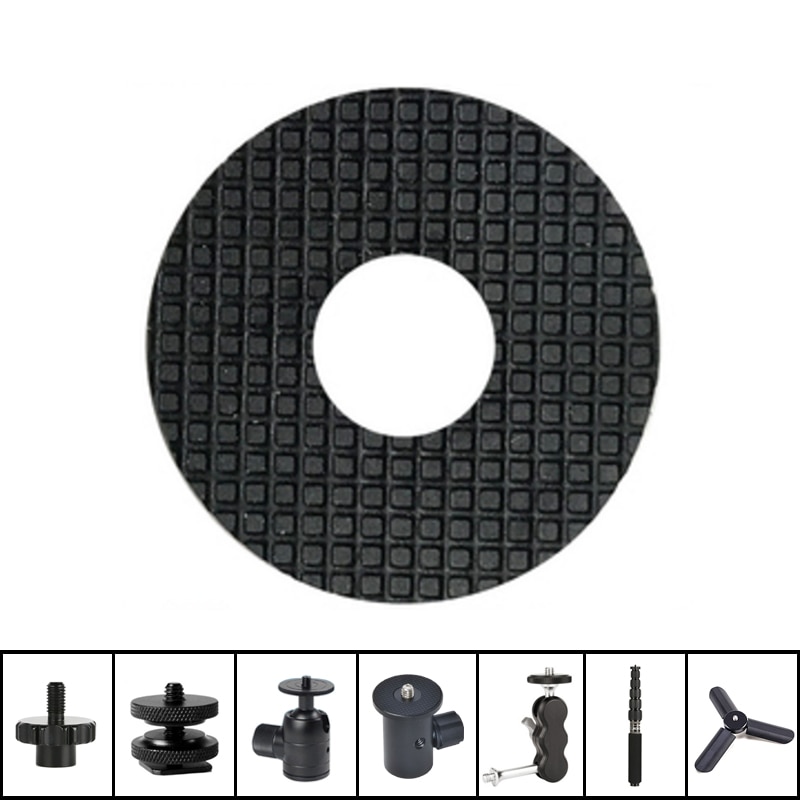 Anti-wear silicone pad for brand SLR 1/4&quot; tripod adapter screw,Quick release plate,dolly ball head,Hotshoe Monitor magic arm