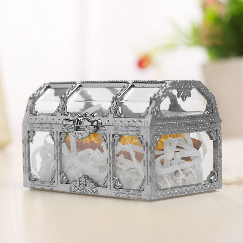 Cofre del Tesoro cajas de dulces de Chocolate funda decorativa elementos de recordatorio para fiestas de boda