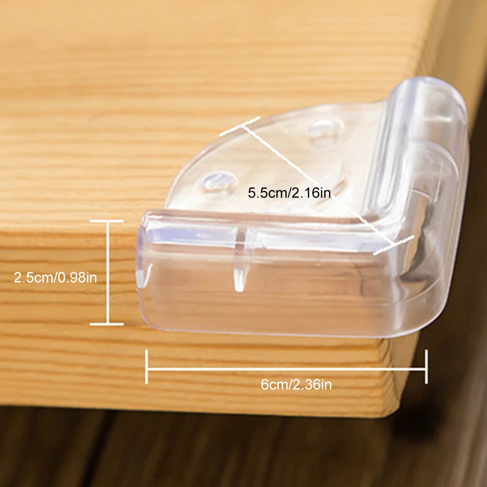 4/6/8 Pcs Tafel Hoekbeschermers Pvc Baby Proofing Transparante Scherpe Hoek Protector Meubels Universele Thuis Leveringen