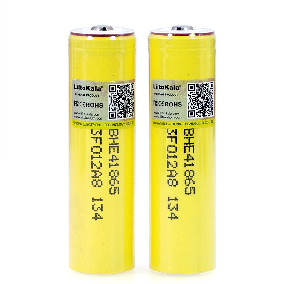 1-12 Pcs Liitokala HE4 2500 Mah Li-Ion Batterij 18650 3.7V Oplaadbare Batterijen max 20A, 35A + Diy Punt Cap