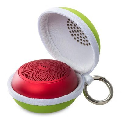 Ewa  a110 mini draagbare bluetooth speaker waterdichte badkamer douche speaker tws kleine metalen draadloze kolom met draagtas: Rood