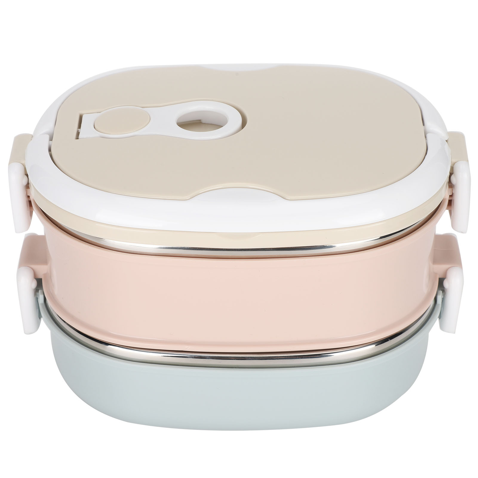 Utensilios de cocina fiambrera fiambrera contenedor de comida portátil de acero inoxidable para estudiantes niños trabajo fiambrera de acero inoxidable: YELLOW
