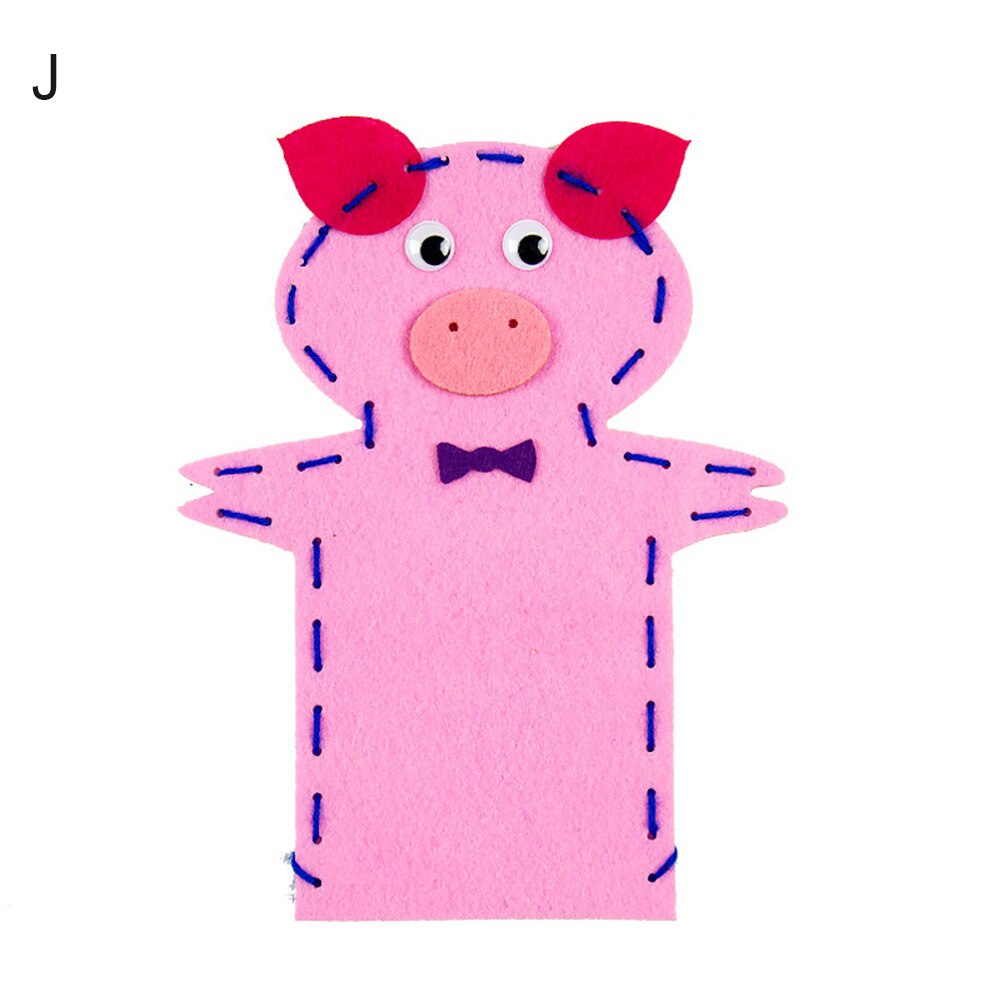 Enfants bricolage à la main marionnettes en tissu pâte à découper gratuite couture décoration de noël enfants jouets éducatifs pour enfants: J