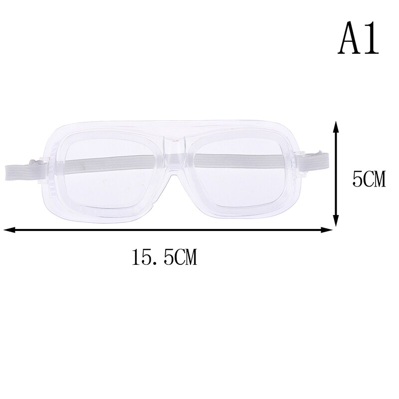 Lens Eye Protection dust Work laboratory Glasses 1pcs Safety Goggles Glasses Anti chemical splash Safety Goggles clear