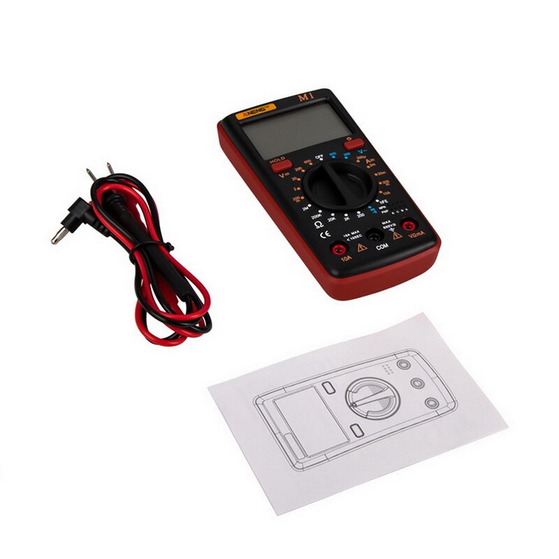 Digital Multimeter AC/DC Transistor Tester Electrical NCV Test Meter Profesional Analog Auto Range: 2