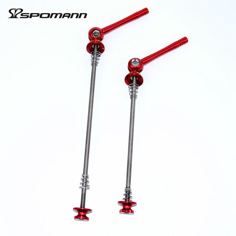 Ultralight Bicycle Quick Release Rod Titanium Alloy Quick Release Pole Mountain Wheel Group Quick Release Rod Riding Accessories: Red