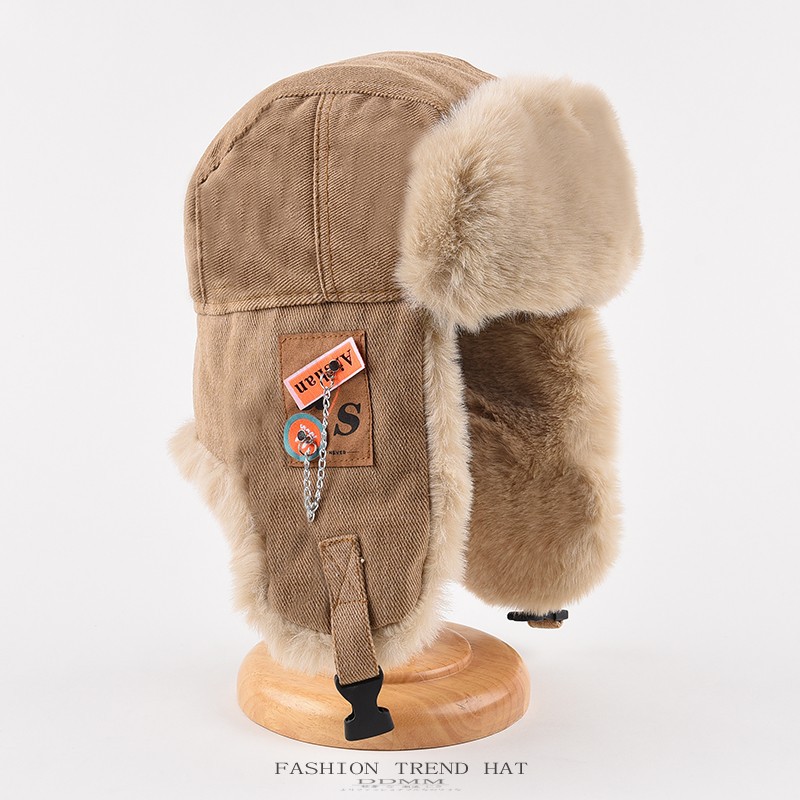 Bomberhoed Mannen Vrouwen Dikke Warme Russische Ushanka Bontmuts Mode Mannelijke Vrouwelijke Muts Zwart Grijs Oorklep Ski Russische Cap