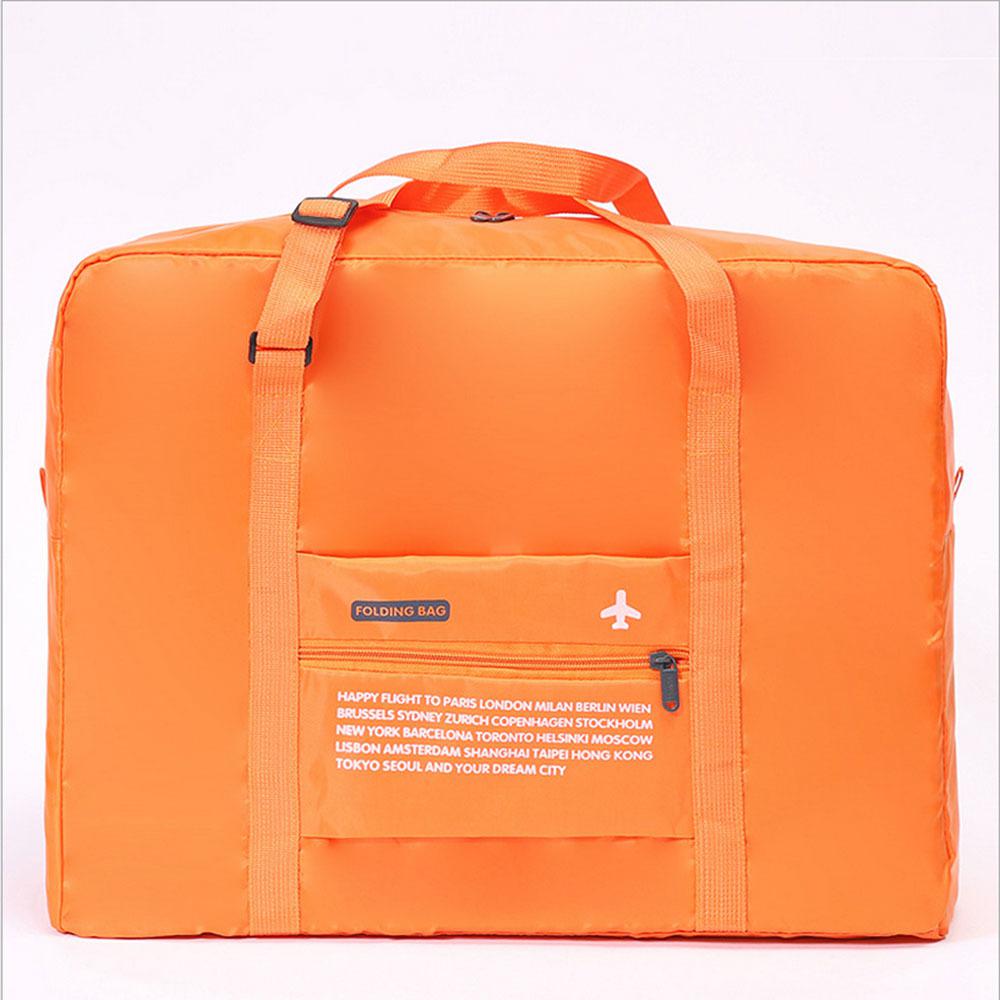 Opvouwbare Grote Capaciteit Reistas Polyester Messenger Handige Tas Cross Body Opbergzakken Maleta Deportiva Mujer Bagage Tas: Orange