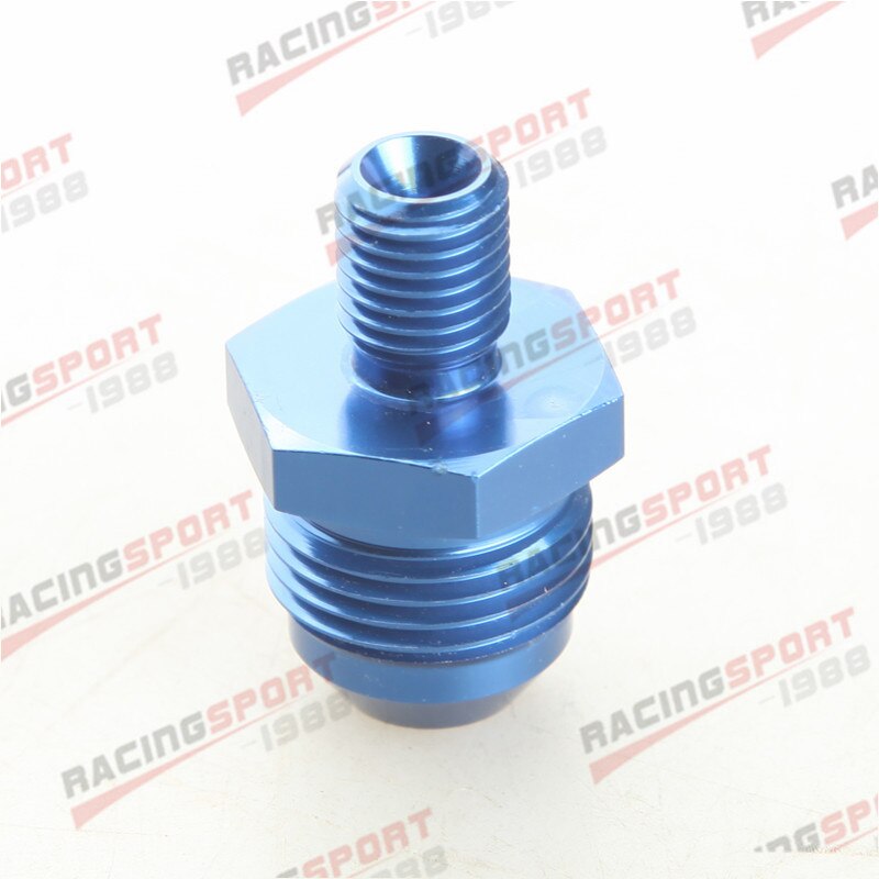 -8 Un 8un Maschio bagliore per M12 X 1.25 (Mm) metrico Raccordo Diritto Blu