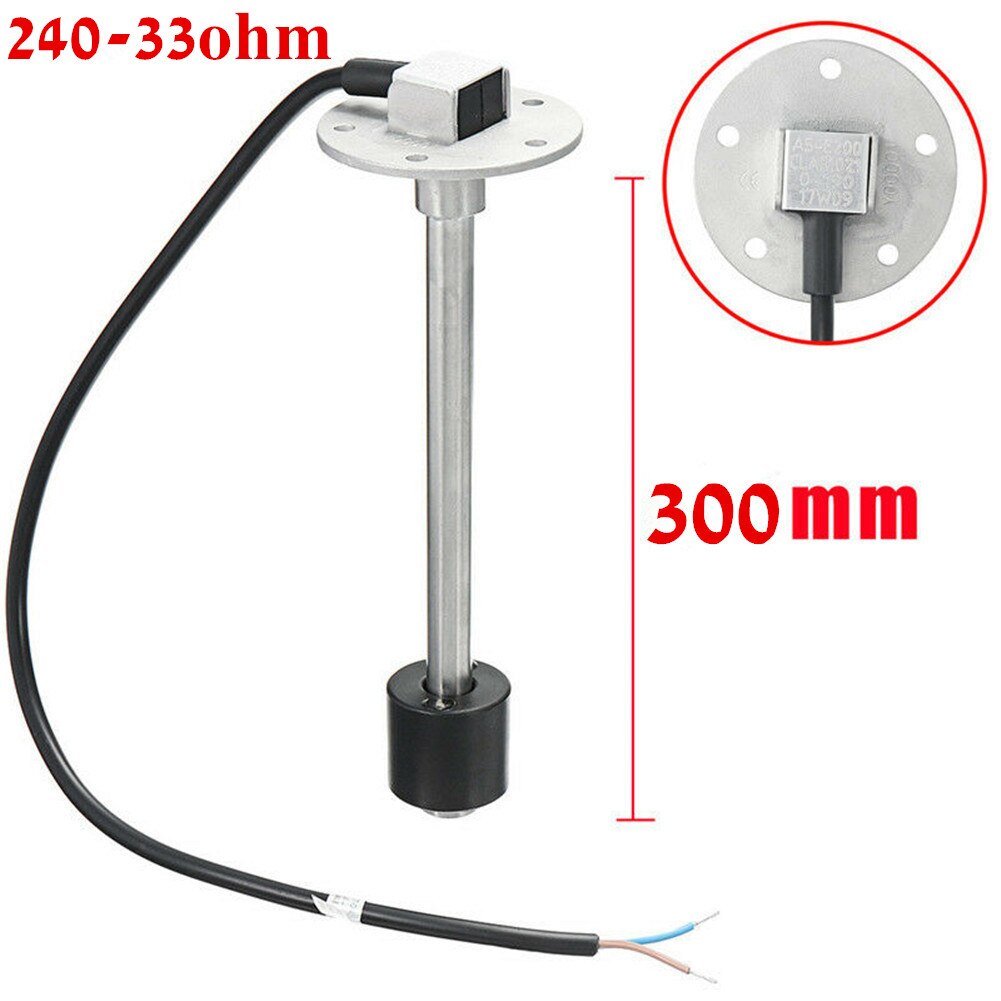 1pc 100 150 200 250 300 350 450mm Senders 0-190ohm 240-33ohm Water Level Sensors Sending Unit for Auto Fuel Gauges: 240-33ohm 300mm