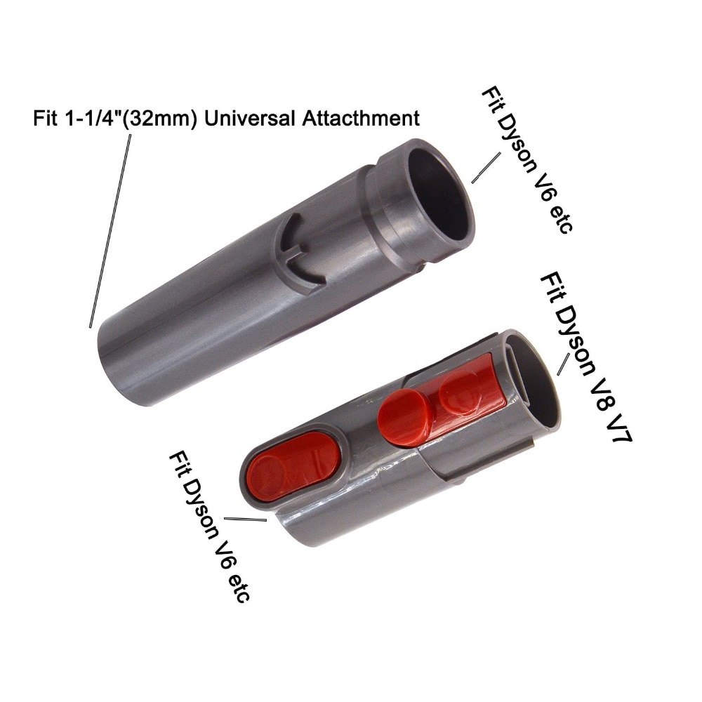 Dyson V8 Adapter Set Gebruik Oudere Gereedschap Bijlagen Vervanging Met Uw Dyson V8 Of V10 V7 Snoerloze Stofzuiger Onderdelen