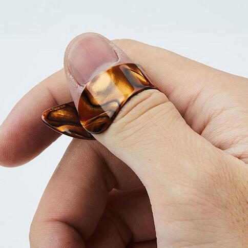 Cunas para dedos de guitarra acústica eléctrica, púas, ukelele, anillo para pulgar, índice, prevención del dolor, cuna para dedo