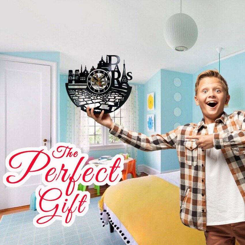 Cute Chihuahua Dog wall clock Chihuahua Dog Silhouette Vinyl Record Wall Clock Animals LED Night Light For Puppy Lover