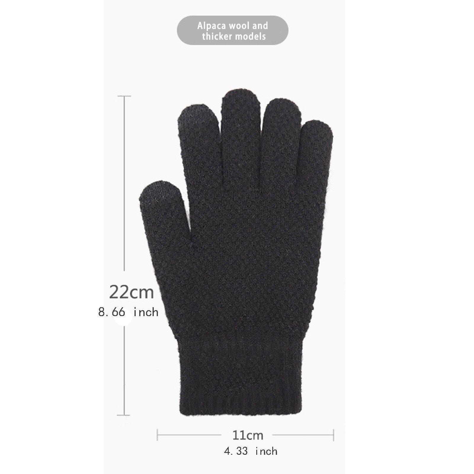 Spring Winter Men's Glove Fall And Winter Mittens Thickened Knitted Warm Woolen Gloves Pure Color Cycling Перчатки #j1p