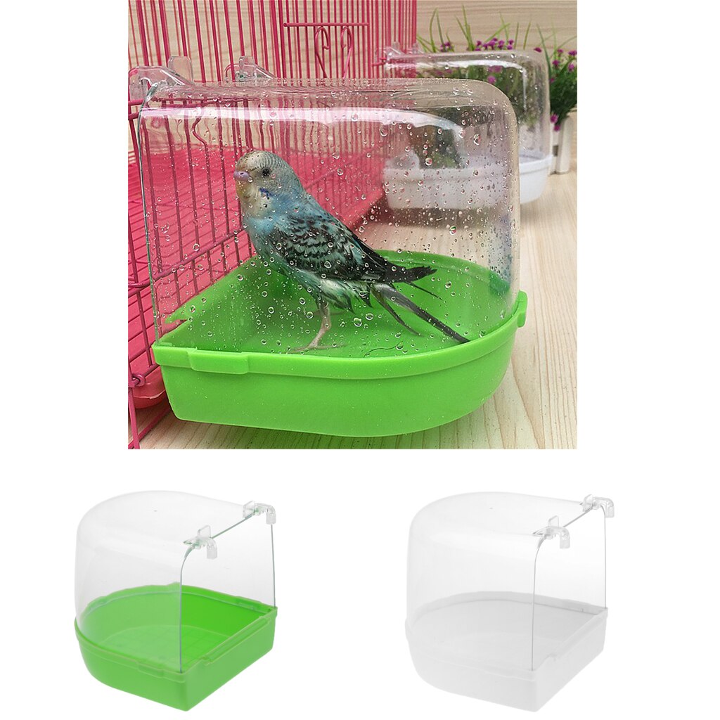 Baignoire à oiseaux suspendue | Cube, boîte de baignoire, bol Cage, accessoire pour oiseau perroquet 13x13x13 cm