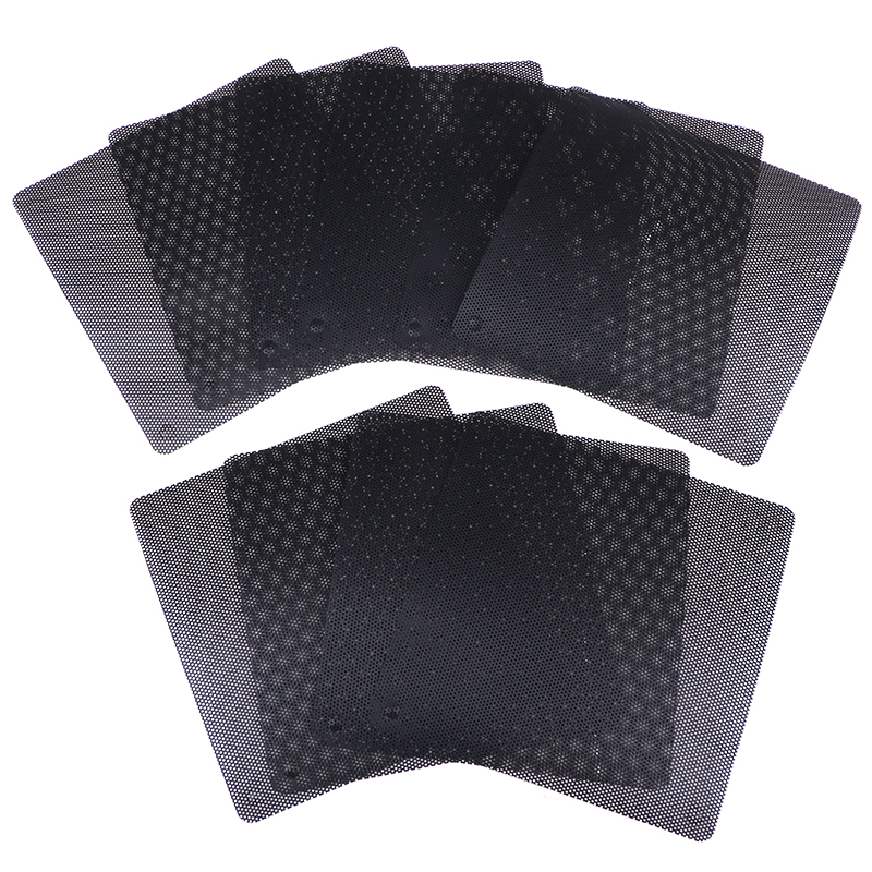 Ventilador de PVC de 120mm para PC, filtro de polvo a prueba de polvo, cubierta de refrigerador de ordenador, malla, 10 Uds.