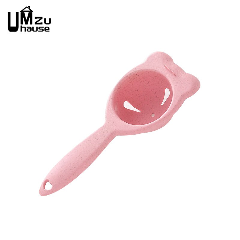 Egg White Yolk Separators Kitchen Dining Tools Clear Liquid Filter Gadgets Cooking Dinner Albumen Protein Food Divider Organizer: Pink