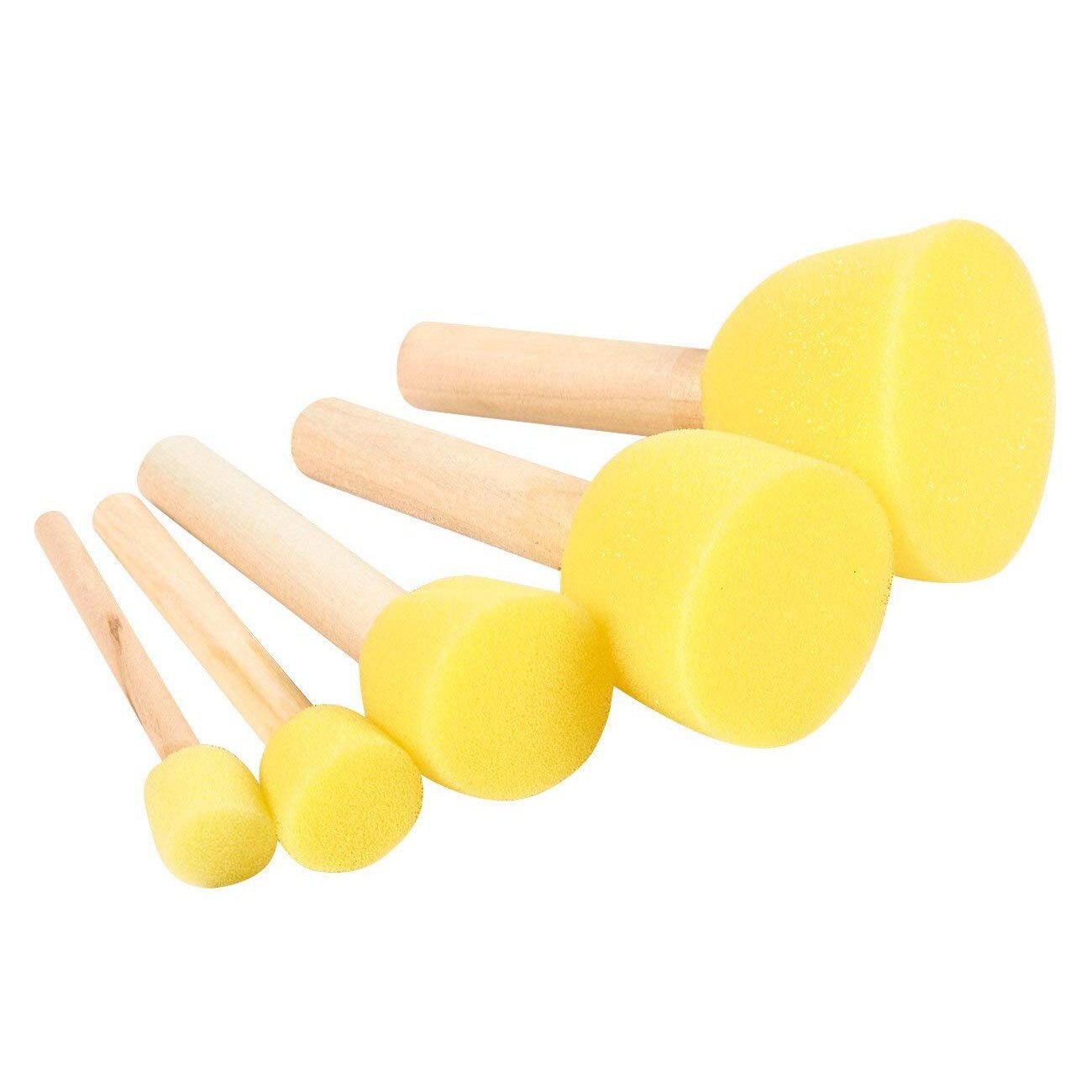 Pakke  av 30 runde skum svamp maling pensel sett - sjablong pensel verdi pakke  - 5 forskjellige størrelser - flott til låve kunst og håndverk, st