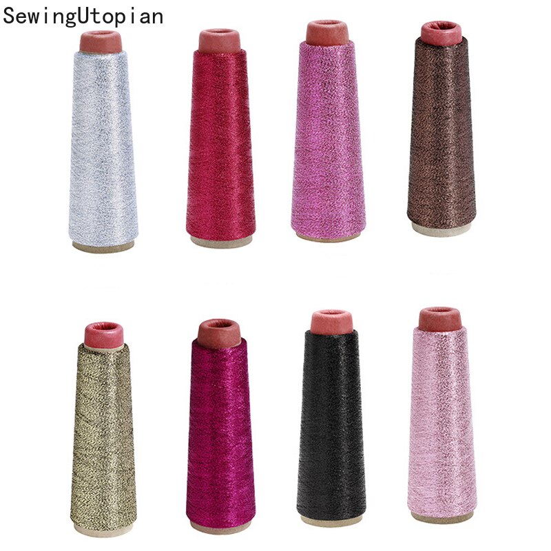 Cross-Stitch Roll Metallic Embroidery Crochet Knitting Yarn Woven Line Metallic Yarn Threads Sewing Accessory Diy Sewing Thread