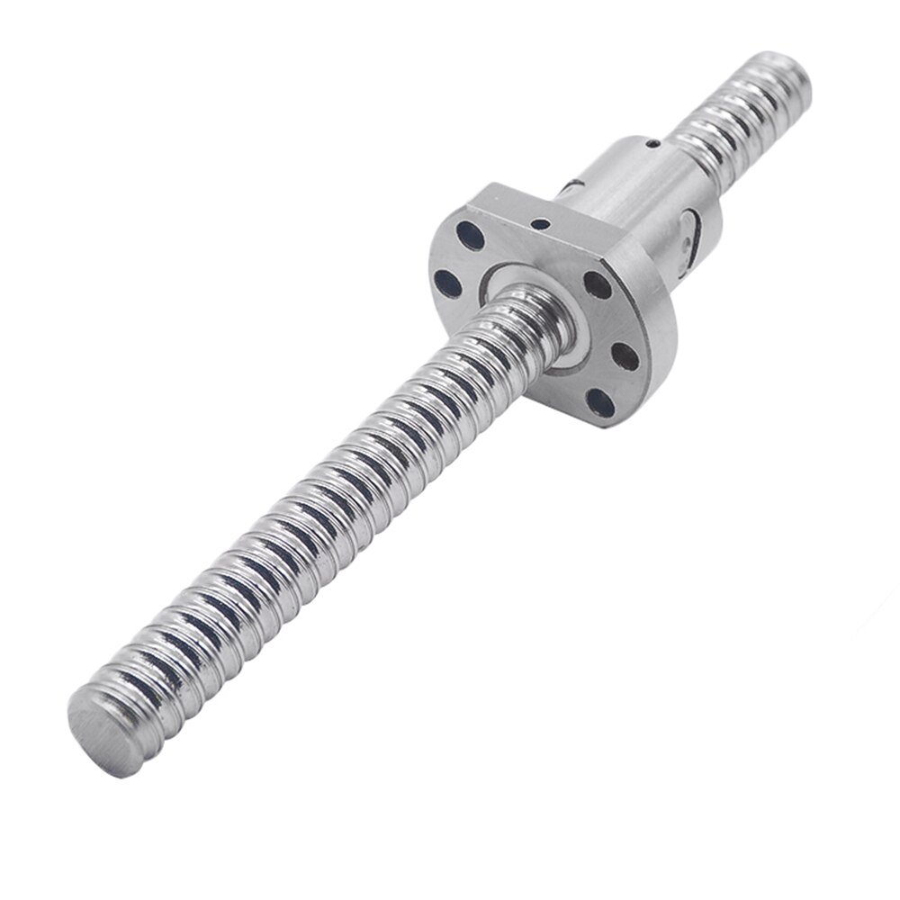 Husillo de bolas SFU2505-200mm 250, 300, 350, 400, 450, 500, 550 mm bola tornillo con brida única bola tuerca BK/BF20 extremo mecanizado CNC de piezas