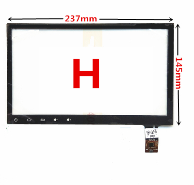 For Car DVD GPS Navigation Central Control Multimedia Capacitive Digitizer Touch Screen Panel Glass: Style H