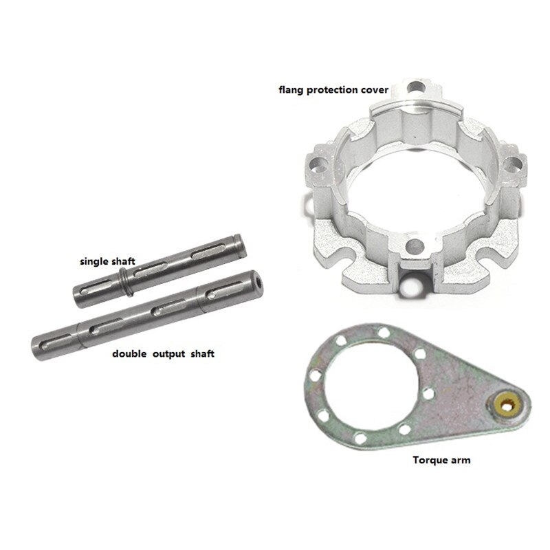 NMRV030 NMRV040 Wormwiel Reducer Accessoires Enkele/Dubbele Uitgaande As/Flang/Koppel Arm Output As 14Mm diameter